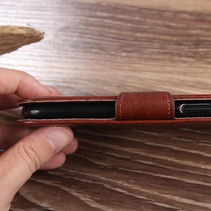 Bild 6,  Motorola Edge 30 Neo 5G Fodral PU-Läder Brun - Teknikhallen.se