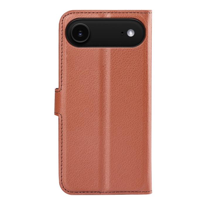 Bild 3,  iPhone Air Fodral Litchi Läder Brun - Teknikhallen.se