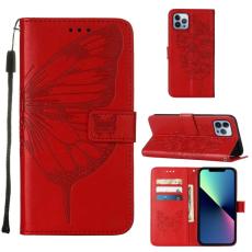 iPhone 15 Pro Fodral Med Fj&auml;ril Tryck R&ouml;d - Teknikhallen.se