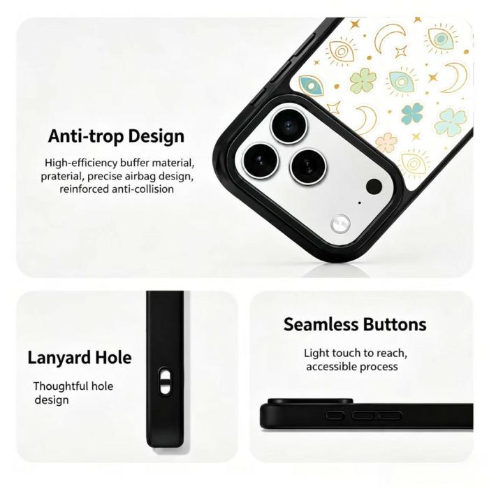 Bild 3,  iPhone 18 Pro Max/17 Pro Max Skal MagSafe UV-Mönster Månar - Teknikhallen.se