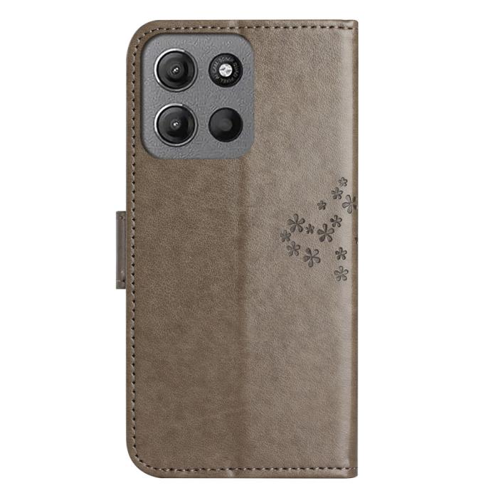 Bild 5,  Motorola Moto G86 Power/G86 5G Fodral Träd Tryck Grå - Teknikhallen.se
