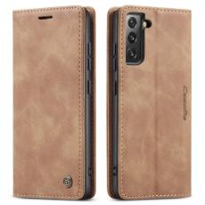 CASEME CASEME Samsung Galaxy S22 Plus Fodral Retro L&auml;der Brun - Teknikhallen.se