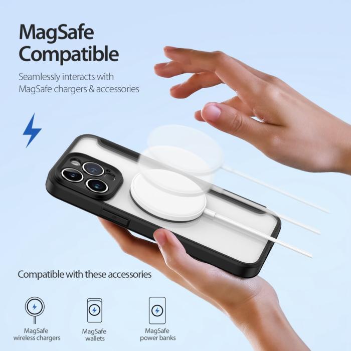 Bild 3, DUX DUCIS DUX DUCIS iPhone 14 Pro Max Fodral MagSafe Skin X Pro Svart - Teknikhallen.se