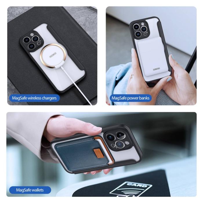 Bild 5, DUX DUCIS DUX DUCIS iPhone 14 Pro Max Fodral MagSafe Skin X Pro Svart - Teknikhallen.se