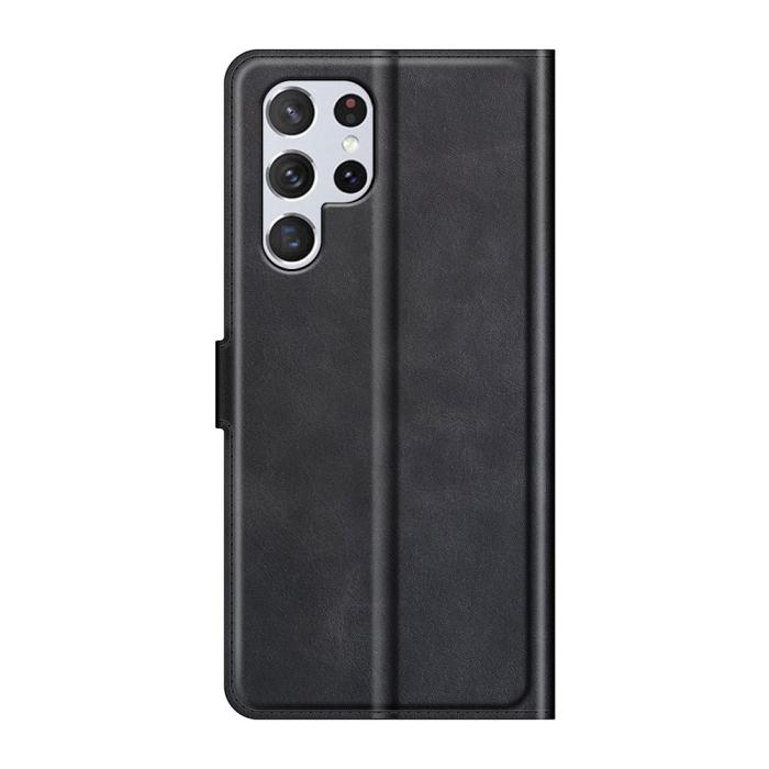 Bild 3,  Samsung Galaxy S22 Ultra Fodral Solid Läder Svart - Teknikhallen.se