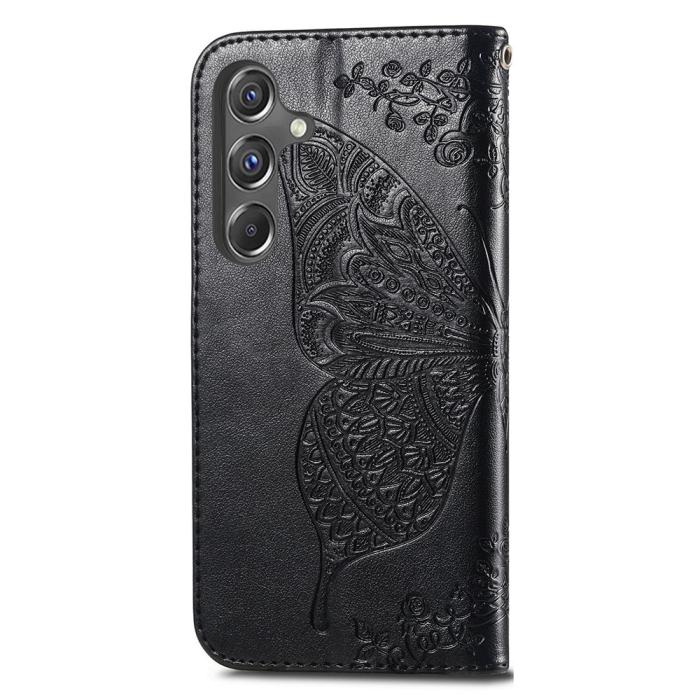 Bild 4,  Samsung Galaxy A15 5G Fodral Big Butterfly Svart - Teknikhallen.se