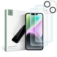 Tech-Protect Tech-Protect iPhone 14 3-PACK Sk&auml;rmskydd/Linsskydd - Teknikhallen.se