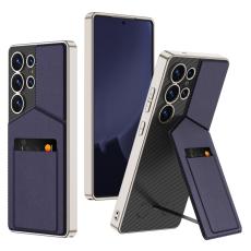 GKK GKK Galaxy S25 Ultra Skal Kickstand Med Korth&aring;llare Bl&aring; - Teknikhallen.se