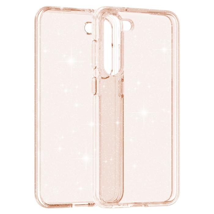 Bild 3,  Samsung Galaxy S23 Plus Skal Glitter Hybrid Guld - Teknikhallen.se