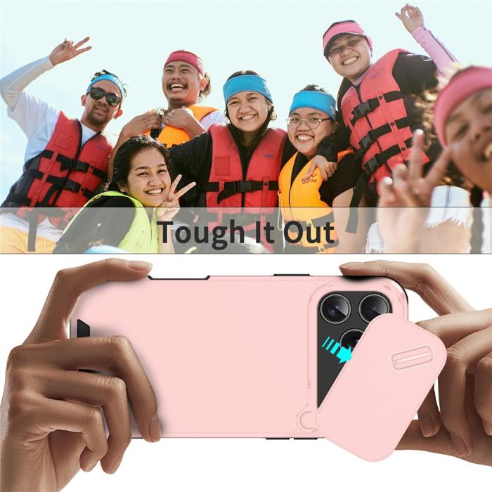 Bild 6,  iPhone 17 Pro Skal Hybrid Armor CamCover Rosa - Teknikhallen.se
