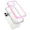  iPhone 15 Pro Max Skal Wavy Hybrid Transparent/Rosa - Teknikhallen.se