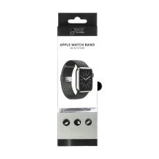 Gear GEAR Klockarmband Fl&auml;tat Apple Watch 38/40/41/42 mm Svart - Teknikhallen.se