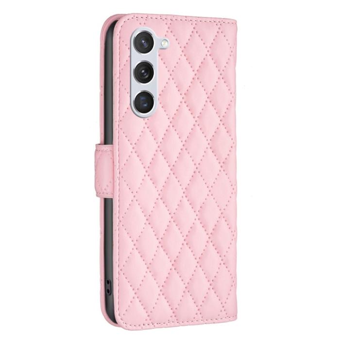 Bild 5,  Samsung Galaxy S24 Fodral Diamond Läder Rosa - Teknikhallen.se