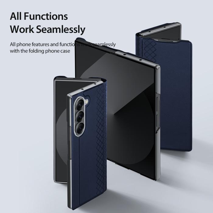 Bild 5, DUX DUCIS DUX DUCIS Samsung Galaxy Z Fold 7 Fodral Bril Series Blå - Teknikhallen.se