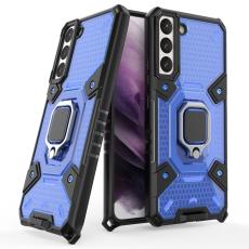 Samsung Galaxy S22 Plus Skal Hybrid Shockproof Ring Bl&aring; - Teknikhallen.se