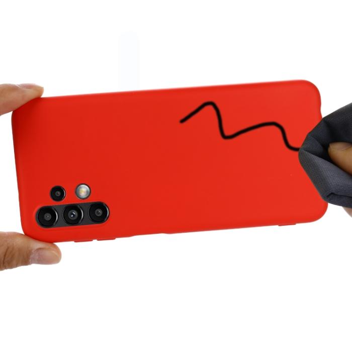Bild 6,  Samsung Galaxy A13 4G Skal Silikon Liquid Röd - Teknikhallen.se