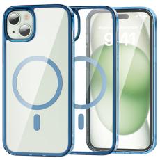 ColorPop ColorPop iPhone 15 Plus Skal CH MagSafe Transparent/M&ouml;rk Bl&aring; - Teknikhallen.se