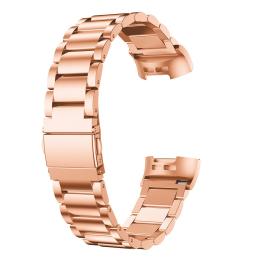  Lyxigt Metallarmband Fitbit Charge 3 / 4 Roséguld - Teknikhallen.se