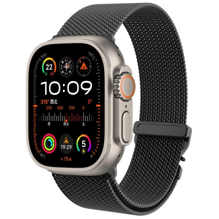 Bild 3,  Apple Watch 38/40/41/42 mm Klockarmband Milanese Svart - Teknikhallen.se