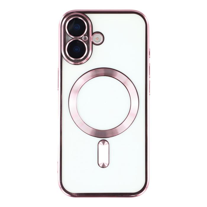 Bild 3,  iPhone 17 Skal MagSafe Electroplated TPU Rosa - Teknikhallen.se
