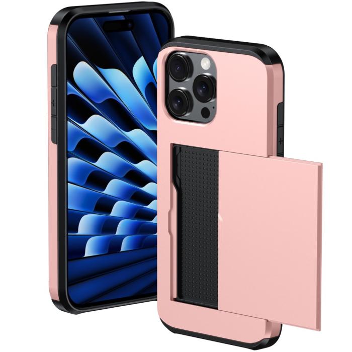 Bild 2,  iPhone 16 Pro Max Skal Hybrid Kortfack Grön - Teknikhallen.se