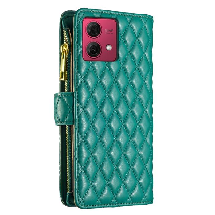Bild 6, BINFEN BINFEN Motorola Moto G84 5G Fodral Multifunktionell Diamond Grön - Teknikhallen.se