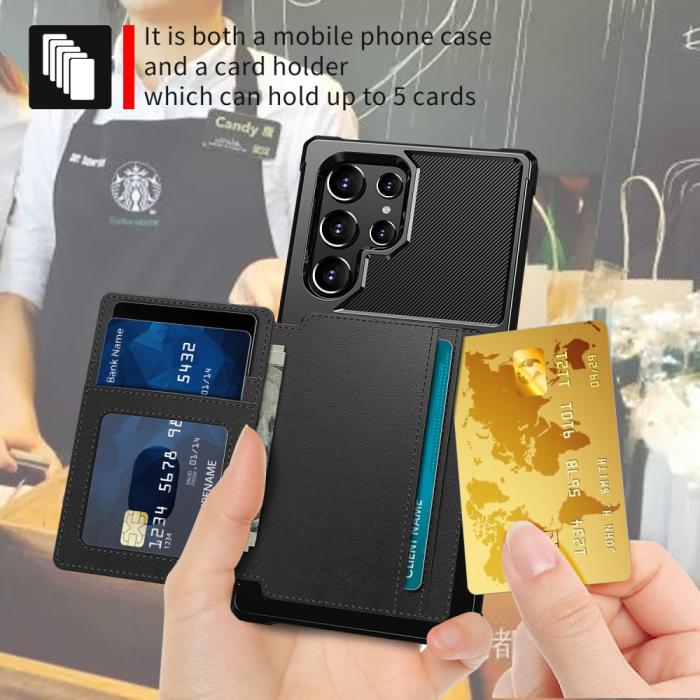 Bild 4,  Samsung Galaxy S22 Ultra Skal Med Magnetisk Plånbo - Teknikhallen.se