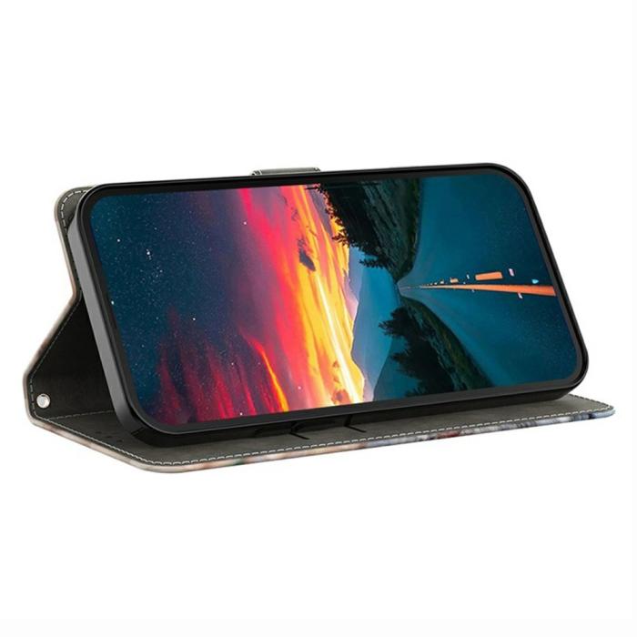 Bild 3,  Samsung Galaxy A37 5G Fodral Läder Rosor - Teknikhallen.se