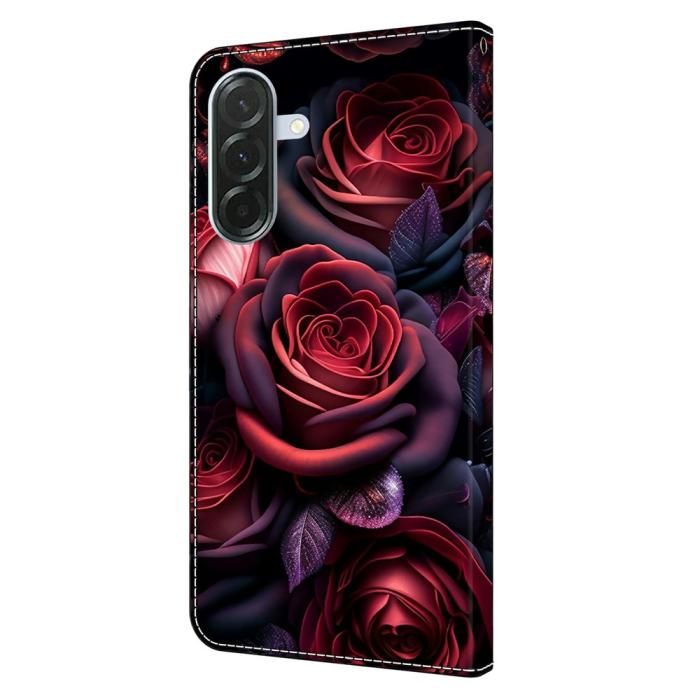 Bild 5,  Samsung Galaxy A37 5G Fodral Läder Rosor - Teknikhallen.se