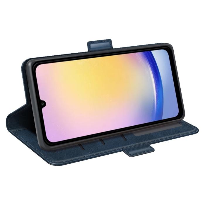 Bild 3,  Samsung Galaxy A16 / A26 5G Plånboksfodral Läder Blå - Teknikhallen.se