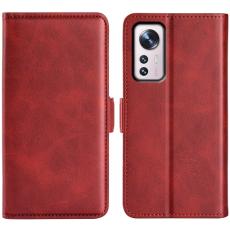  Xiaomi 12 Pro Fodral Magnetisk St&auml;ngning R&ouml;d - Teknikhallen.se