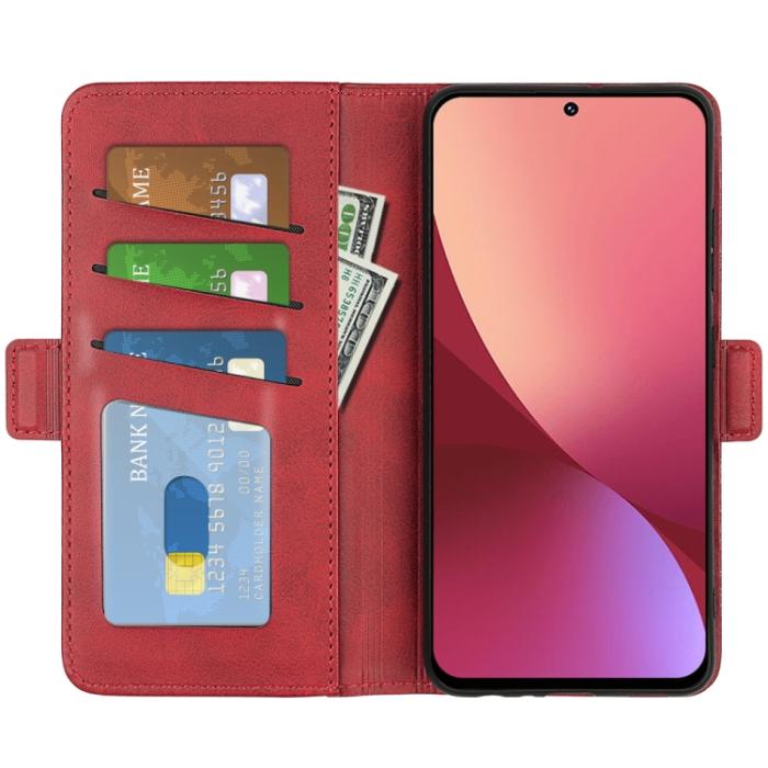 Bild 4,  Xiaomi 12 Pro Fodral Magnetisk Stängning Röd - Teknikhallen.se