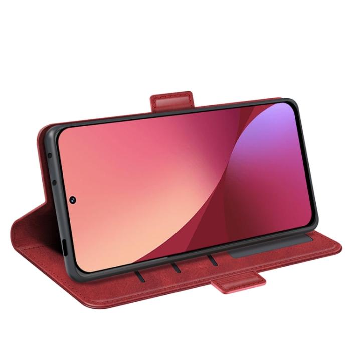 Bild 5,  Xiaomi 12 Pro Fodral Magnetisk Stängning Röd - Teknikhallen.se