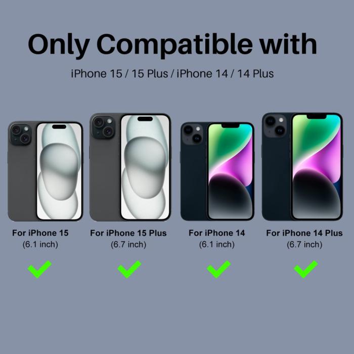 Bild 2, NORTHJO NORTHJO iPhone 15/15 Plus/14/14 Plus Linsskydd Strass 3-PACK Svart - Teknikhallen.se