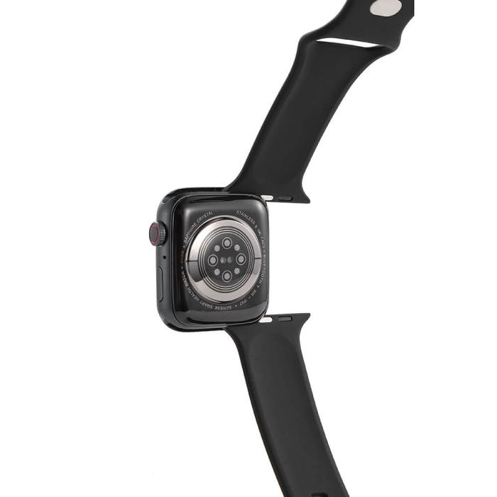 Bild 4, Gear GEAR Klockarmband Silikon Apple Watch 42/44/45/46/49 mm Svart - Teknikhallen.se