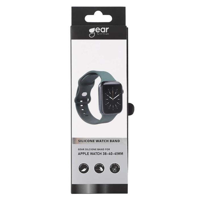 Bild 5, Gear GEAR Klockarmband Silikon Apple Watch 38/40/41/42 mm Grön - Teknikhallen.se