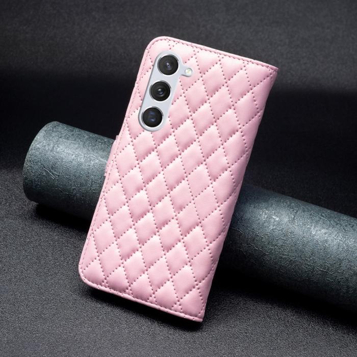 Bild 6,  Samsung Galaxy S24 Fodral Diamond Läder Rosa - Teknikhallen.se
