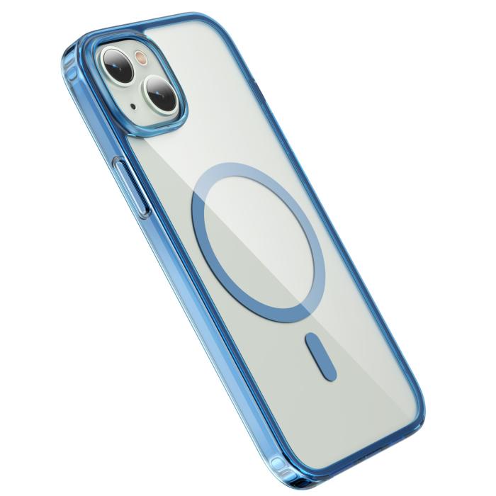 Bild 3, ColorPop ColorPop iPhone 15 Plus Skal CH MagSafe Transparent/Mörk Blå - Teknikhallen.se