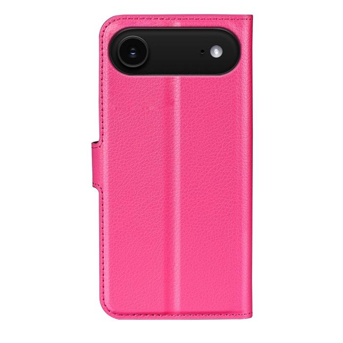 Bild 3,  iPhone Air Fodral Litchi Läder Rosa - Teknikhallen.se