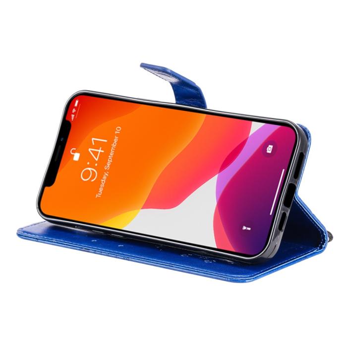 Bild 5,  iPhone 13 Pro - Fodral Med Butterfly Tryck - Blå - Teknikhallen.se