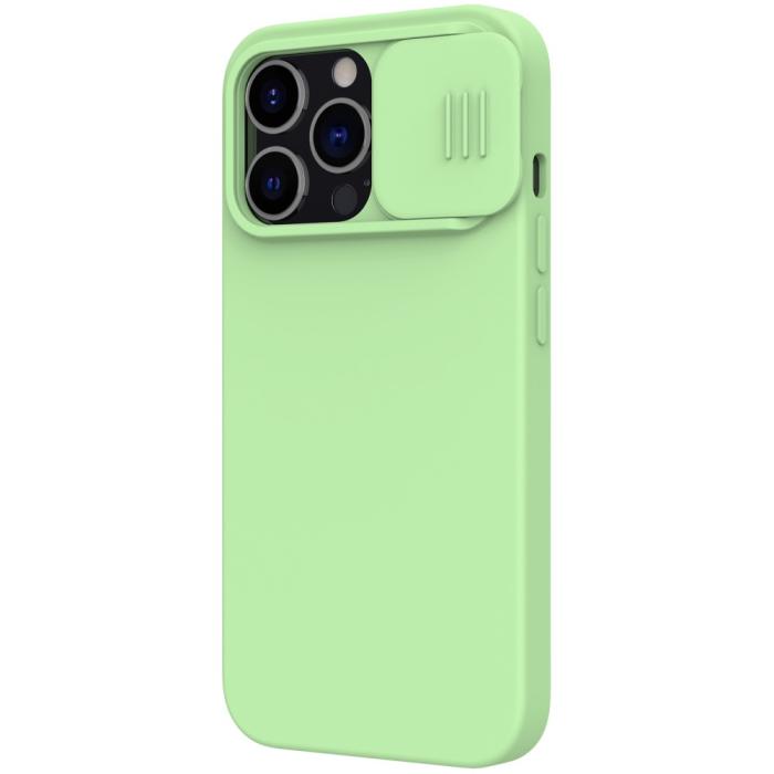 Bild 5, NILLKIN iPhone 13 Pro - NILLKIN CamShield Silky Liquid Skal - Grön - Teknikhallen.se