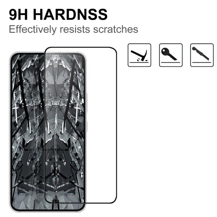 Bild 3,  Samsung Galaxy S23 Skärmskydd Heltäckande Härdat Glas - Teknikhallen.se