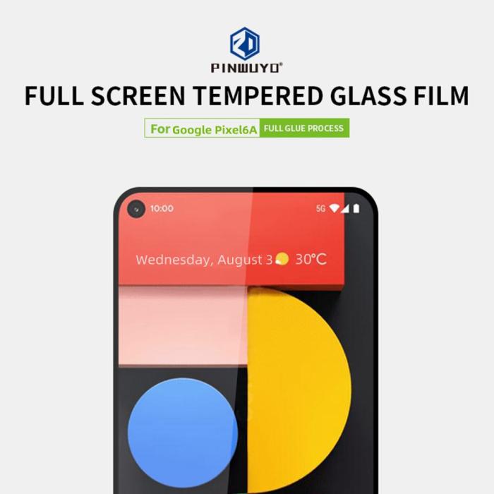 Bild 4, PINWUYO PINWUYO Google Pixel 6A Skärmskydd Heltäckande - Teknikhallen.se