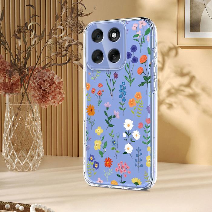 Bild 5,  Motorola Moto G56 5G Skal Med Tryck Blommor - Teknikhallen.se