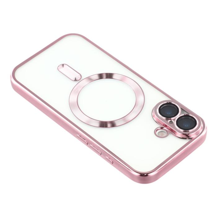 Bild 5,  iPhone 17 Skal MagSafe Electroplated TPU Rosa - Teknikhallen.se