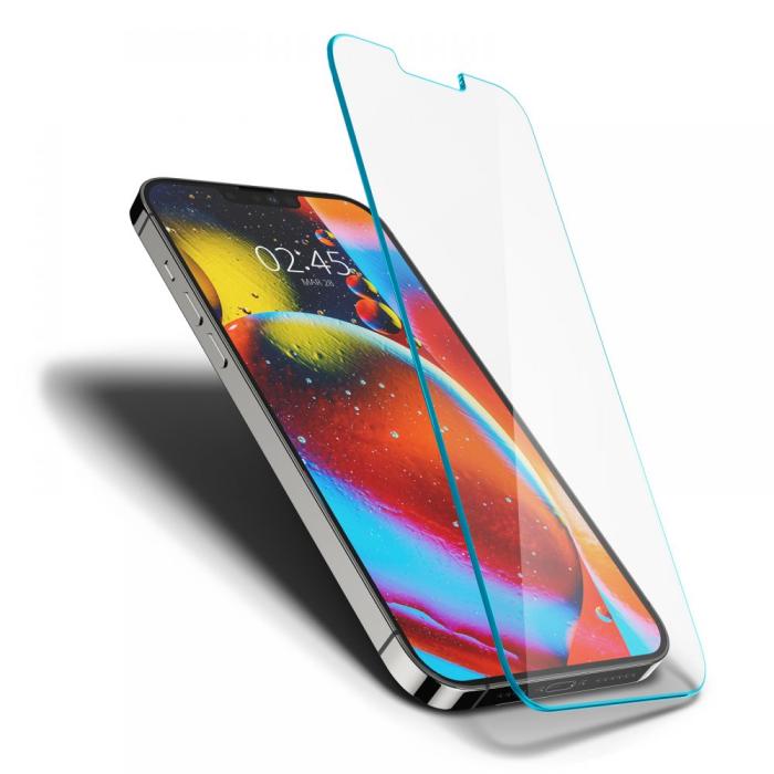 Bild 4, Spigen Spigen iPhone 15 Plus/14 Plus/13 Pro Max Skärmskydd GLAS.tR Slim - Teknikhallen.se