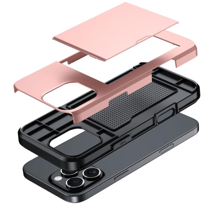 Bild 5,  iPhone 16 Pro Max Skal Hybrid Kortfack Grön - Teknikhallen.se