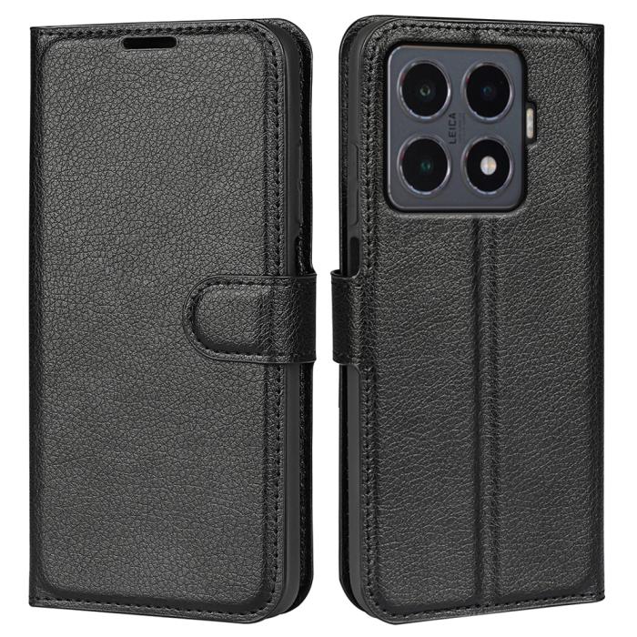 Bild 4,  Xiaomi 15T Pro Fodral Litchi Läder Svart - Teknikhallen.se