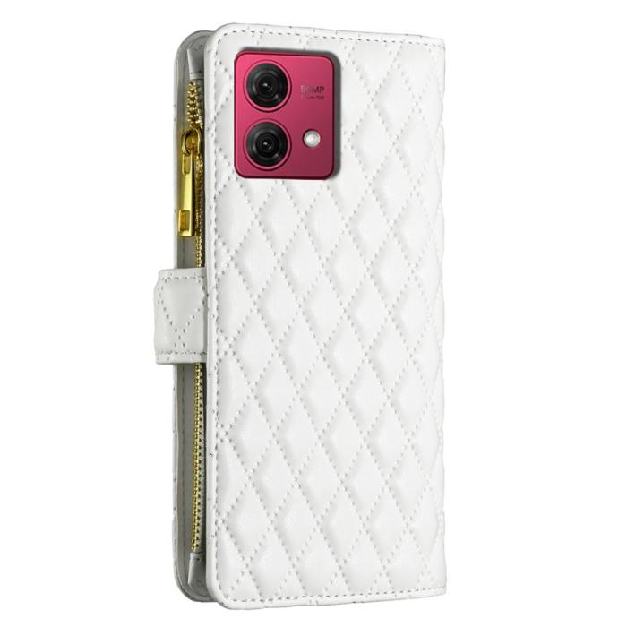 Bild 6, BINFEN BINFEN Motorola Moto G84 5G Fodral Multifunktionell Diamond Vit - Teknikhallen.se