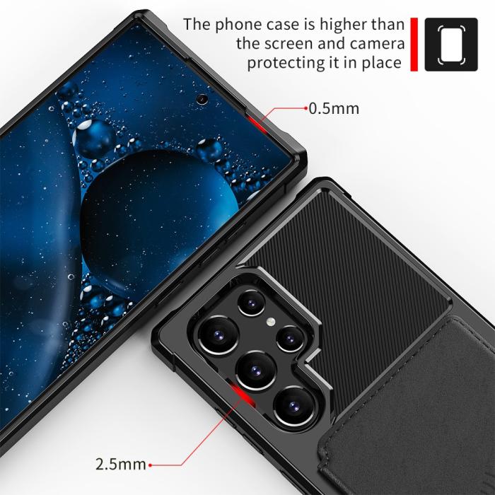 Bild 6,  Samsung Galaxy S22 Ultra Skal Med Magnetisk Plånbo - Teknikhallen.se